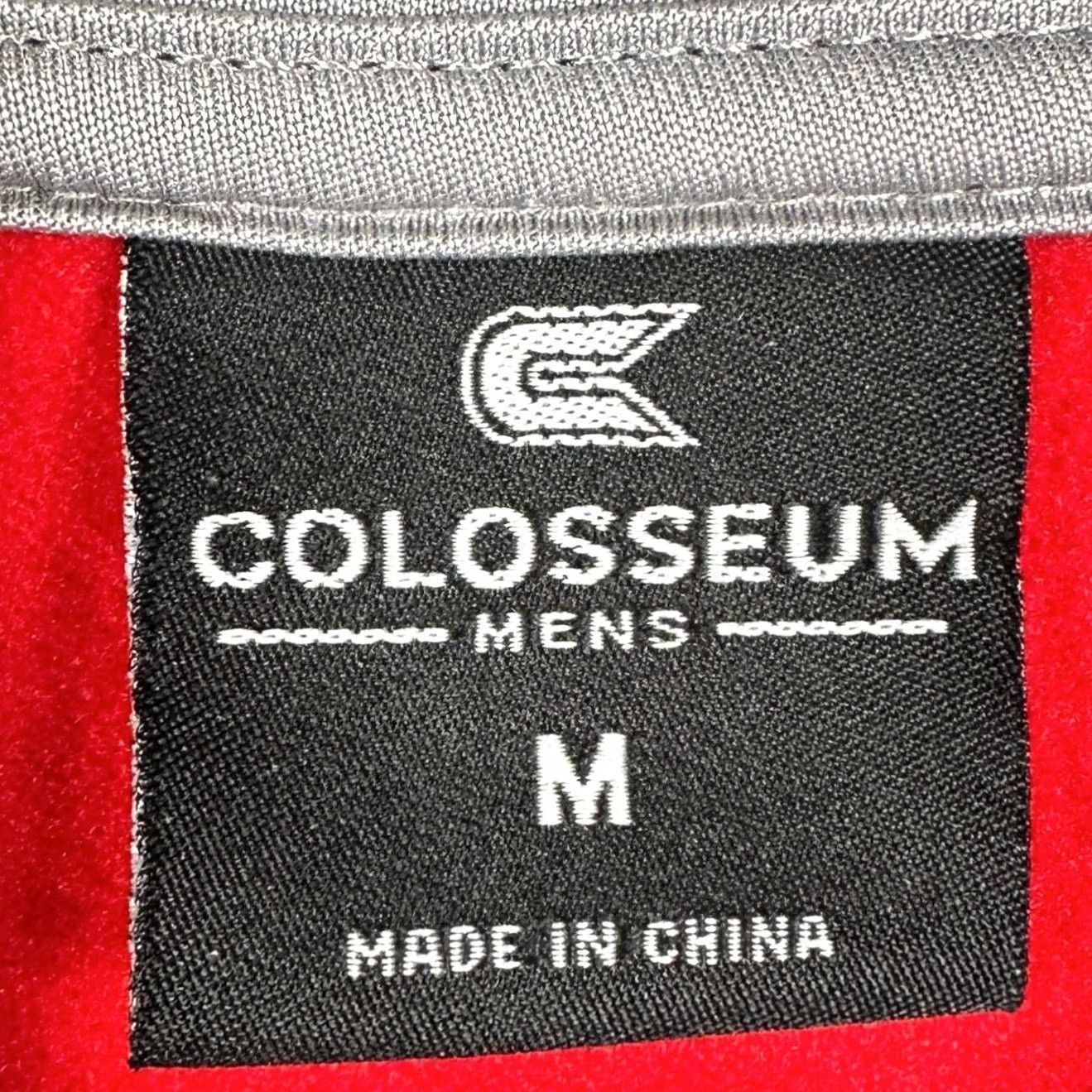 Vintage Ohio State Buckeyes Colosseum Quarter-Zip Pullover Sweatshirt Men M Red Embroidered Logo Zip Pockets Mock Neck Athletics Size US M / EU 48-50 / 2 - 4 Thumbnail