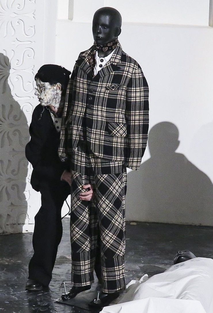 John Alexander Skelton 1/7 CVIII John Alexander Skelton tea dyed plaid pants Size US 34 / EU 50 - 1 Thumbnail