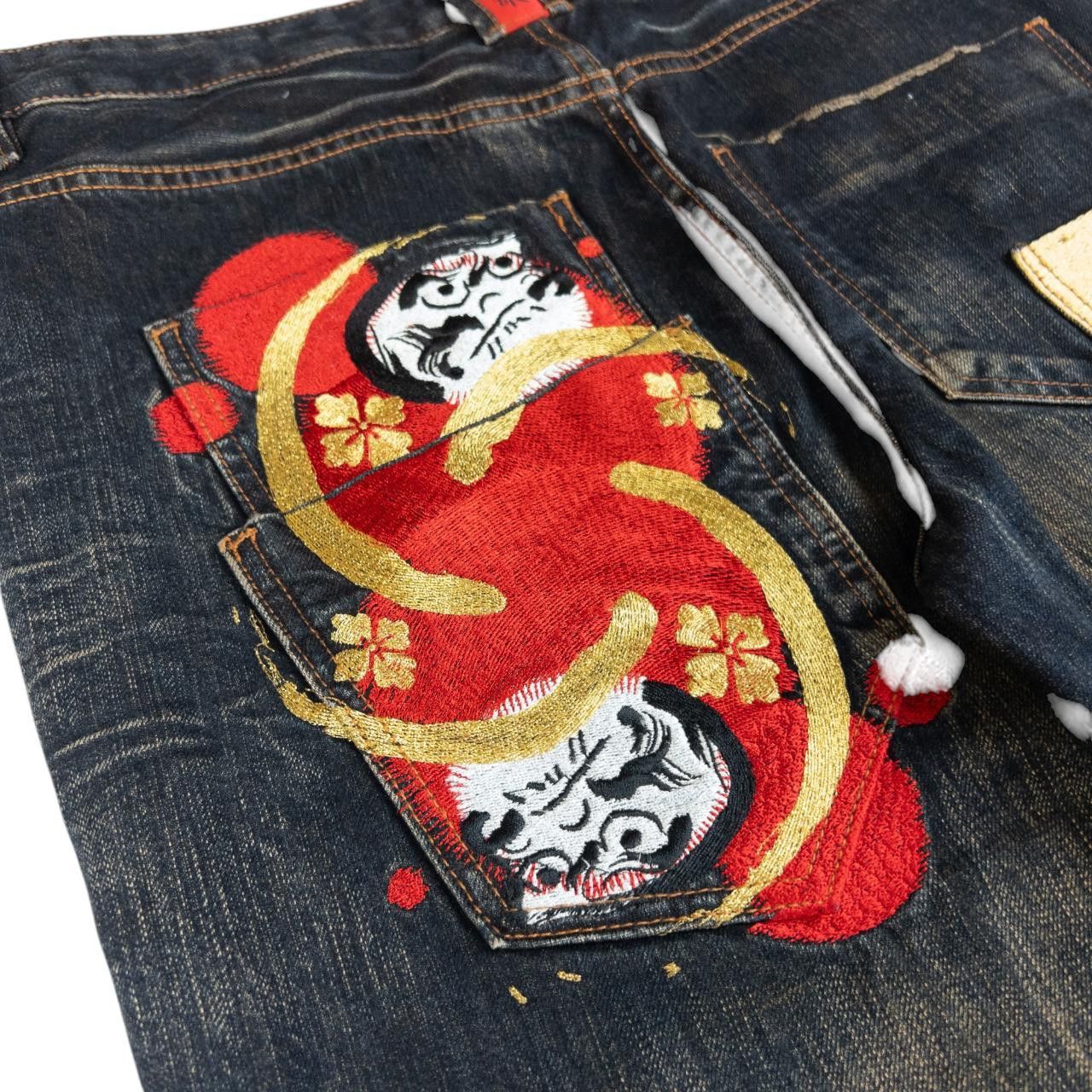 Other Vintage Big Train Embroidered Pocket Japanese Denim Jeans 32 Size US 32 / EU 48 - 6 Thumbnail