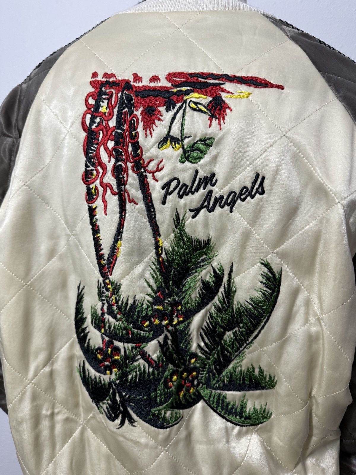 Palm Angels NWT Upsidedown Palm Sukajan Quilted Jacket Size US M / EU 48-50 / 2 - 5 Thumbnail