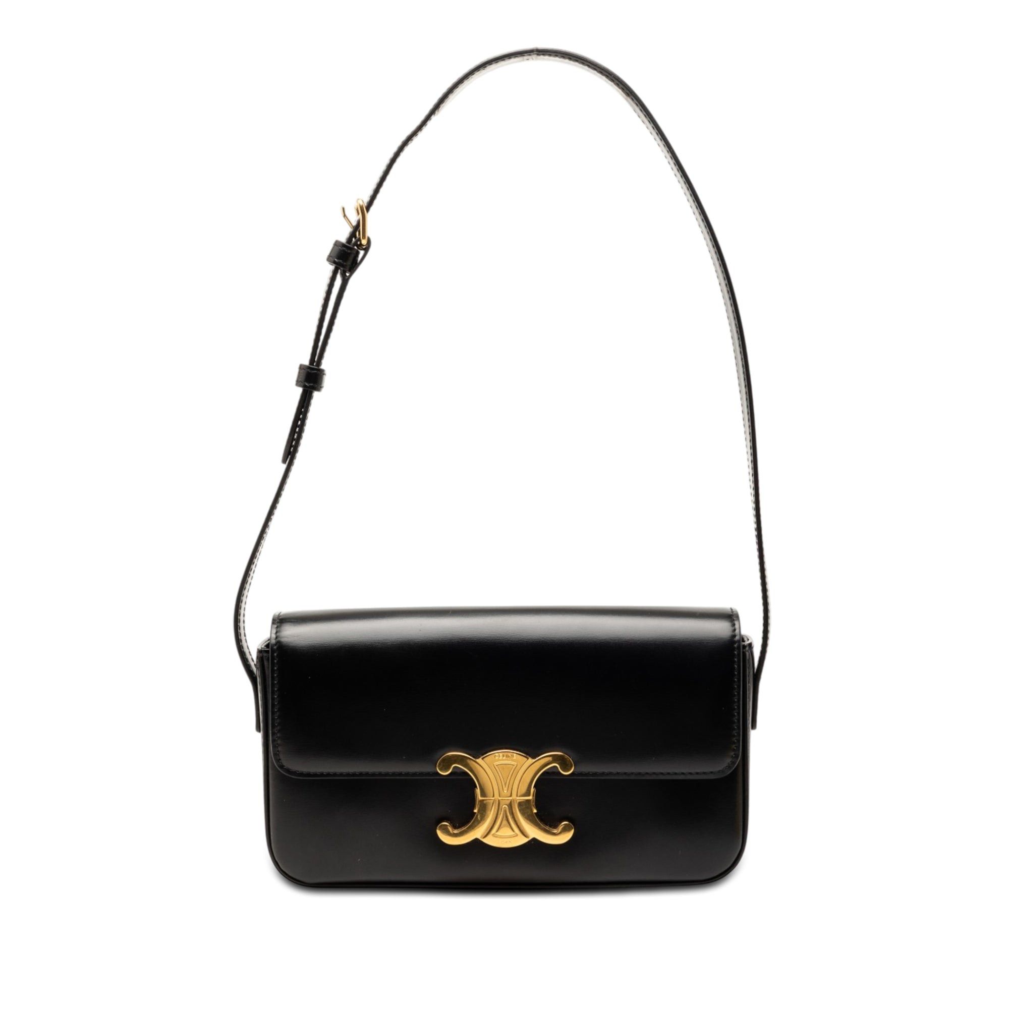 Celine Shiny Calfskin Claude Shoulder Bag Size ONE SIZE - 1 Thumbnail