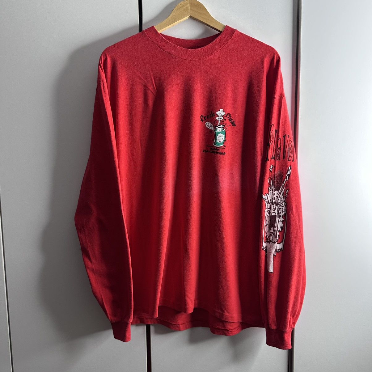 Band Tees Vintage Flavor Record Manic Usa Clubwear Distressed Tees Size US XL / EU 56 / 4 - 7 Thumbnail