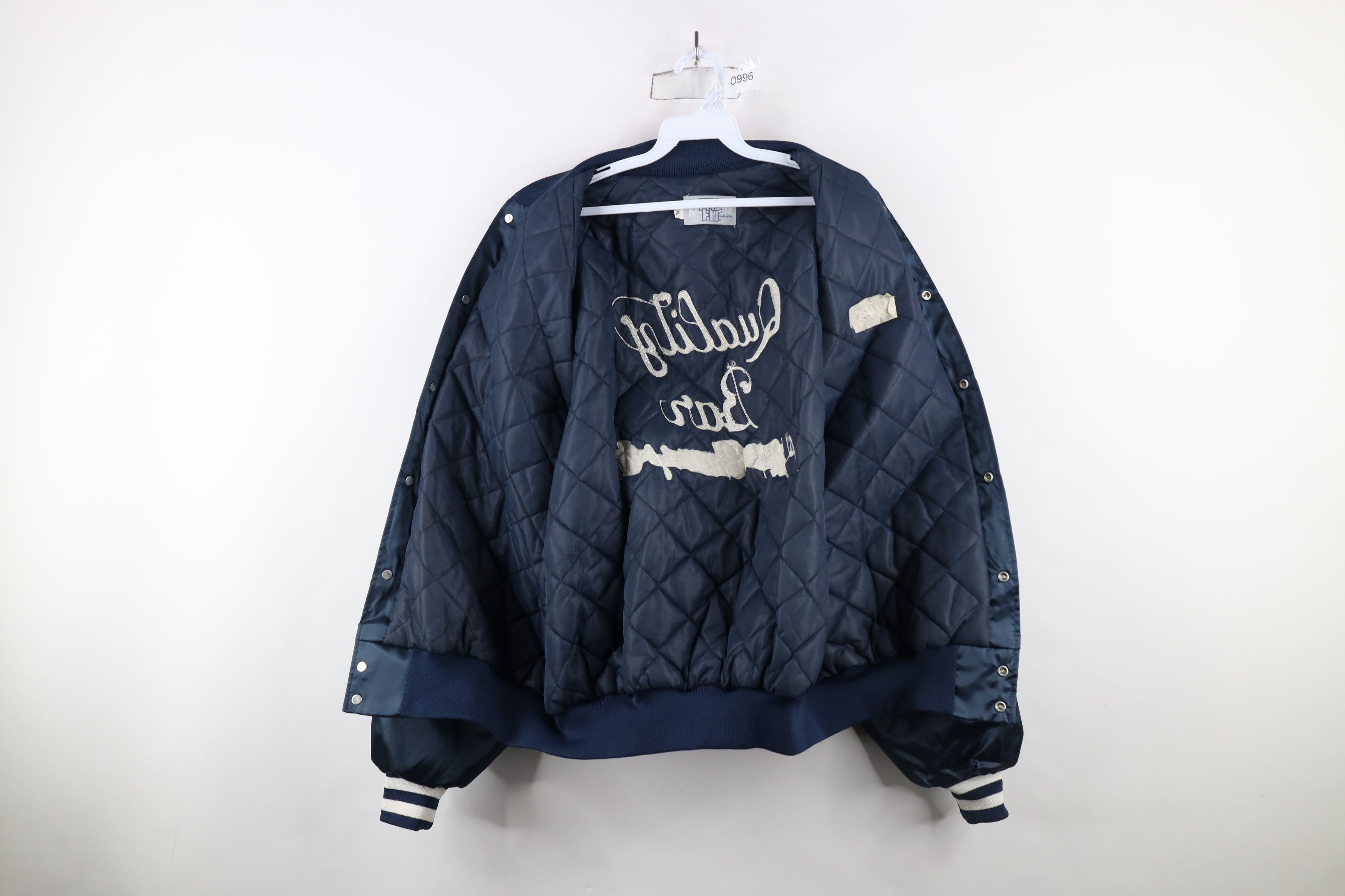 Vintage Vintage 80s Quality Bar Toledo Satin Bomber Jacket USA Size US XXL / EU 58 / 5 - 9 Thumbnail
