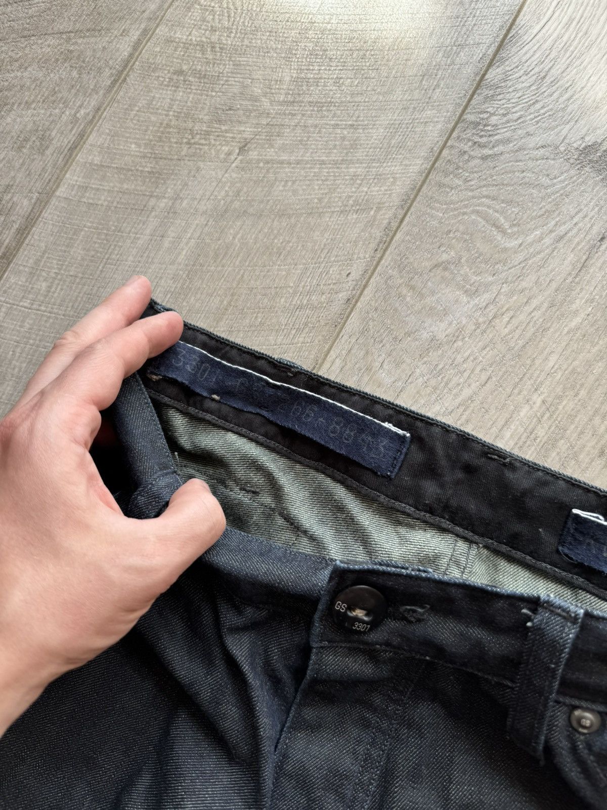 G-Star G Star Raw 3301 Avant Garde Y2K Italy Japan Punk Opium Jeans Size US 32 / EU 48 - 7 Thumbnail
