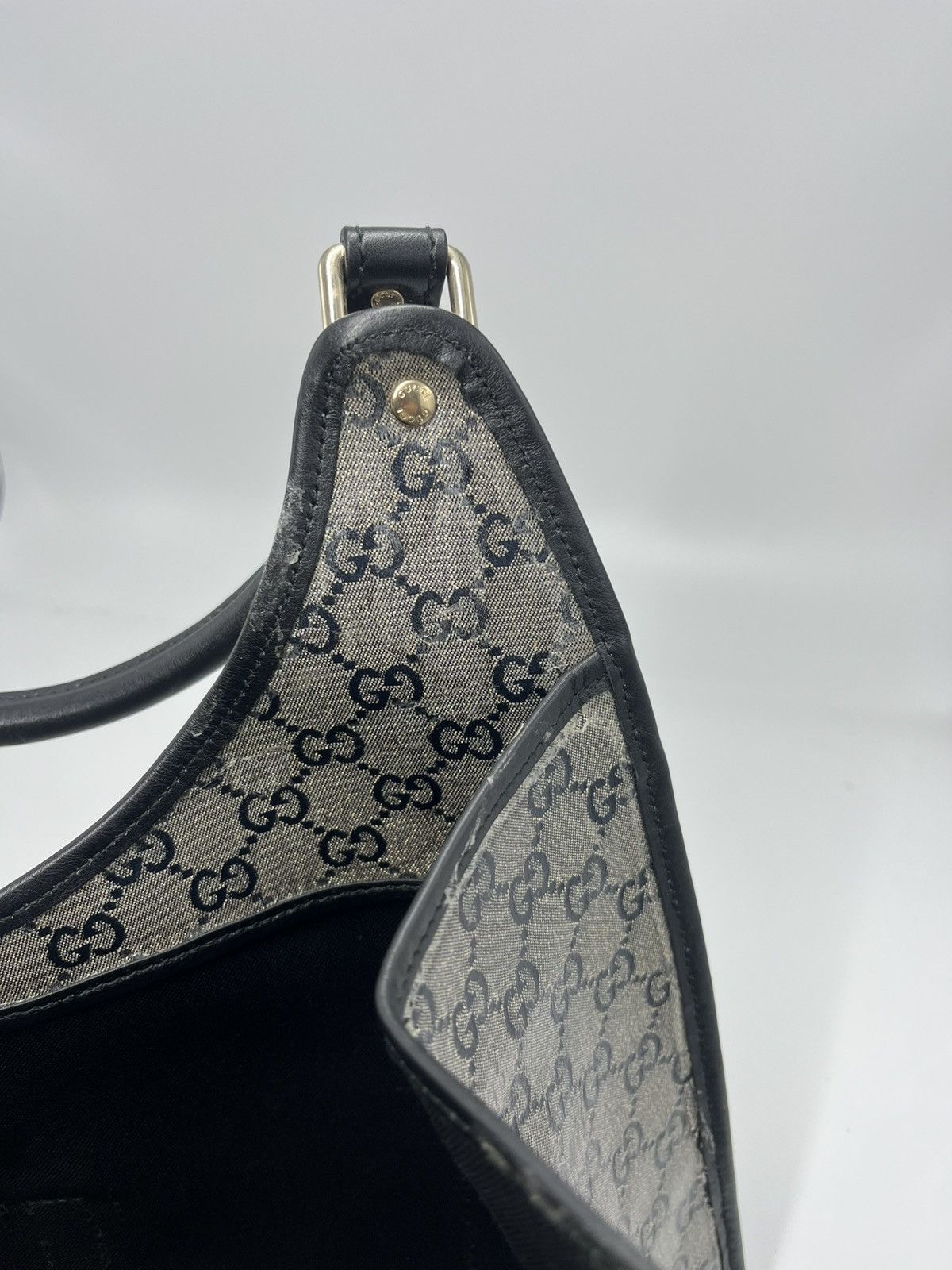 Gucci GUCCI Crystal Monogram Medium Joy Shoulder Bag Black Size ONE SIZE - 16 Thumbnail