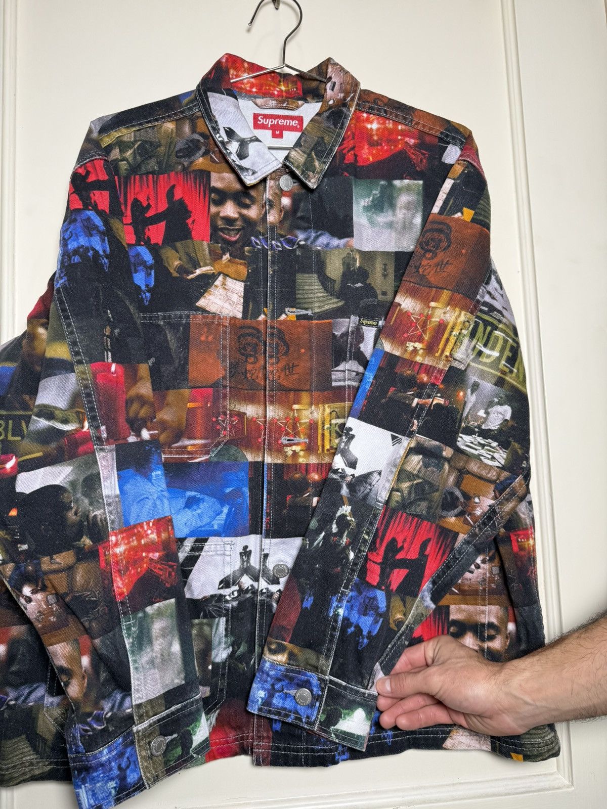 Supreme Supreme Nas and DMX collage denim chore coat Size US M / EU 48-50 / 2 - 4 Thumbnail