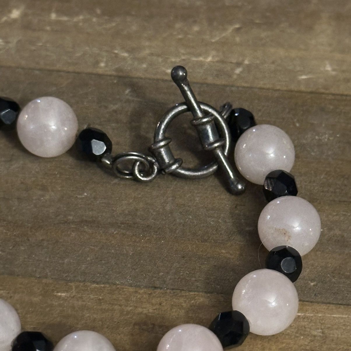 Vintage Vintage rose quartz beaded pendant necklace Size ONE SIZE - 5 Thumbnail