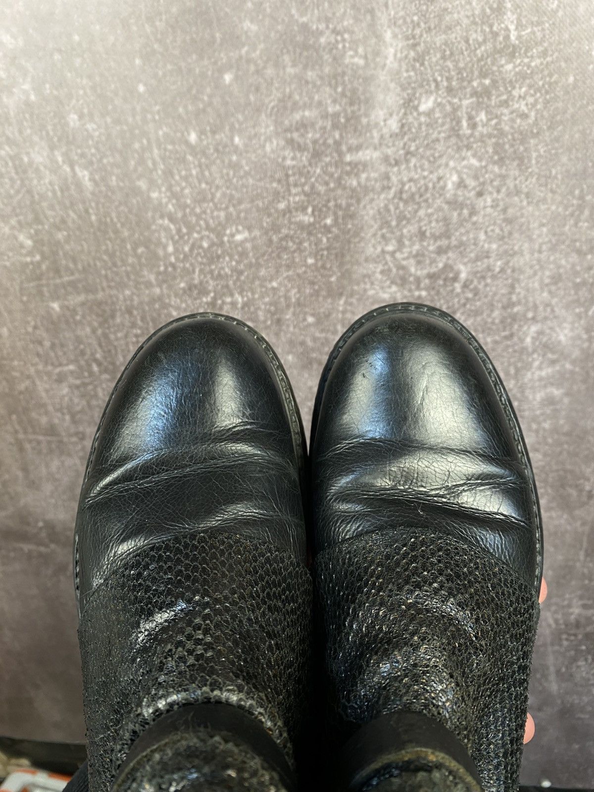 A.S.98 Vintage AS 98 Ankle Rick Owens Style Leather Biker Boots Size US 8 / IT 38 - 7 Thumbnail