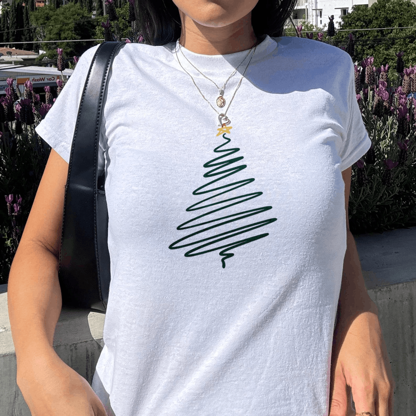 Other Christmas Tree Baby Tee – Holiday Y2K Crop Top Size XL / US 12-14 / IT 48-50 - 2 Thumbnail