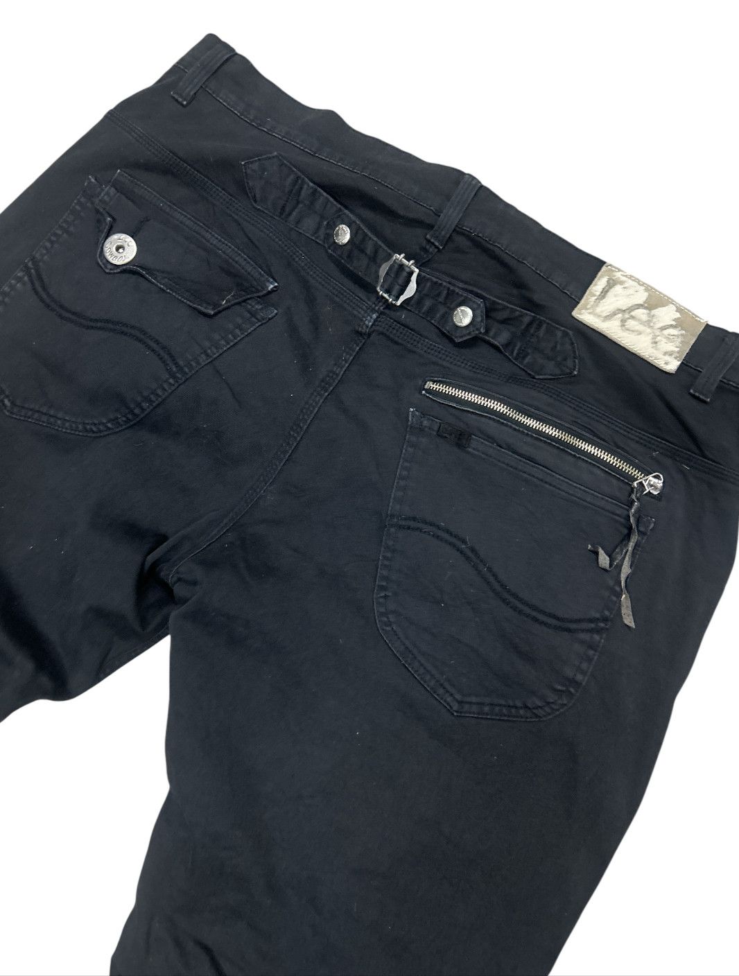 Lee Over Size Vintage Lee Cowboy buckle back Zipper Pants Size US 43 - 5 Thumbnail