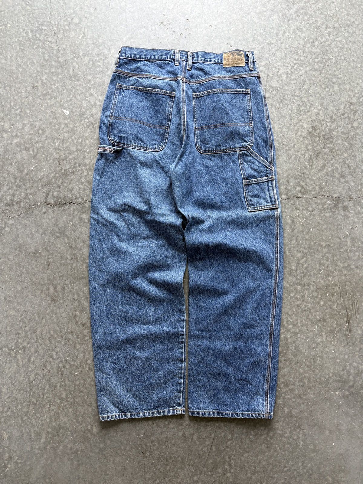 UNIONBAY Vintage Y2K Unionbay Carpenter Jeans Baggy Wide Leg 36x32 Size US 36 / EU 52 - 1 Thumbnail
