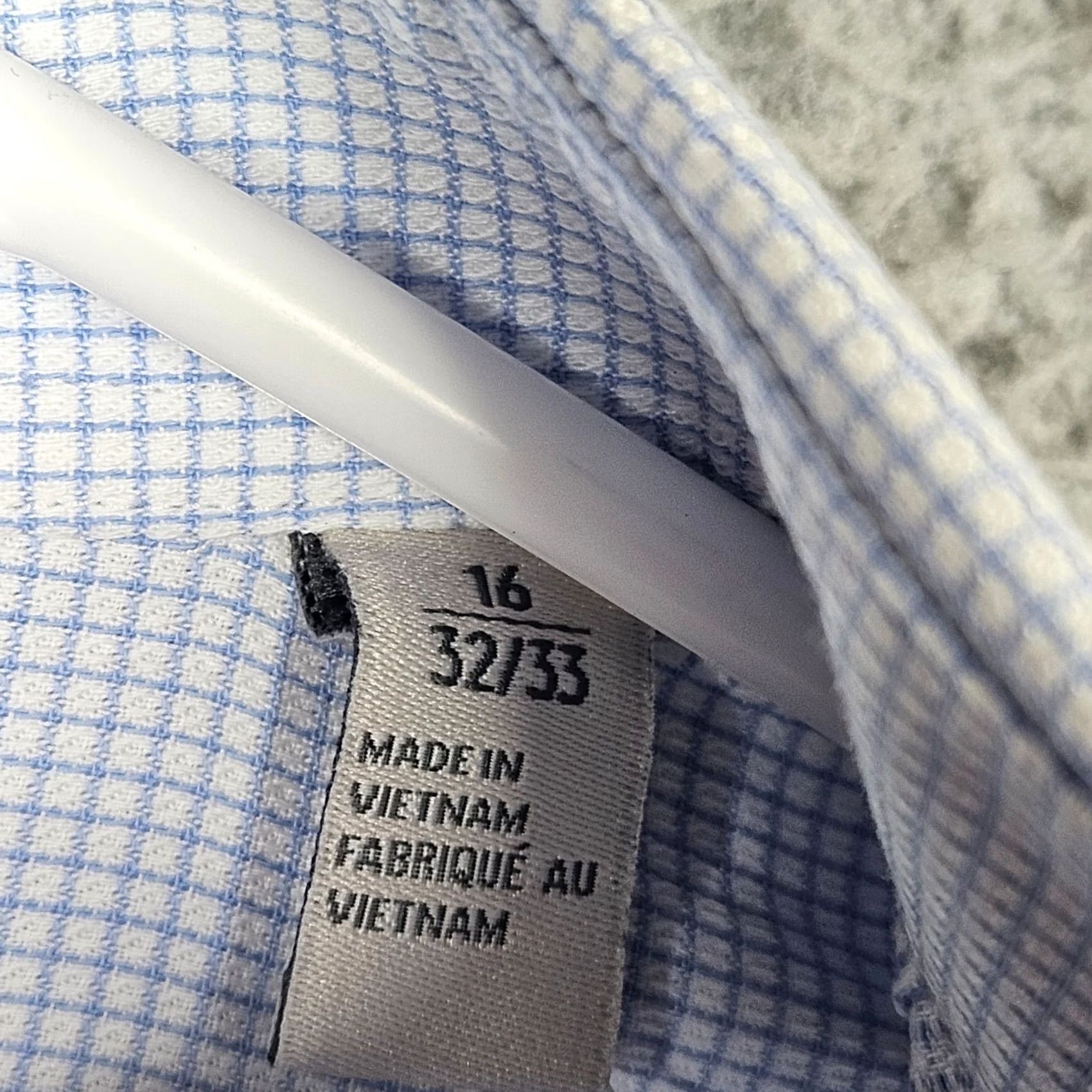 Nordstrom Nordstrom Rack TRIM FIT Men’s casual button down plaid blue shirt Size 16 Size US L / EU 52-54 / 3 - 3 Thumbnail