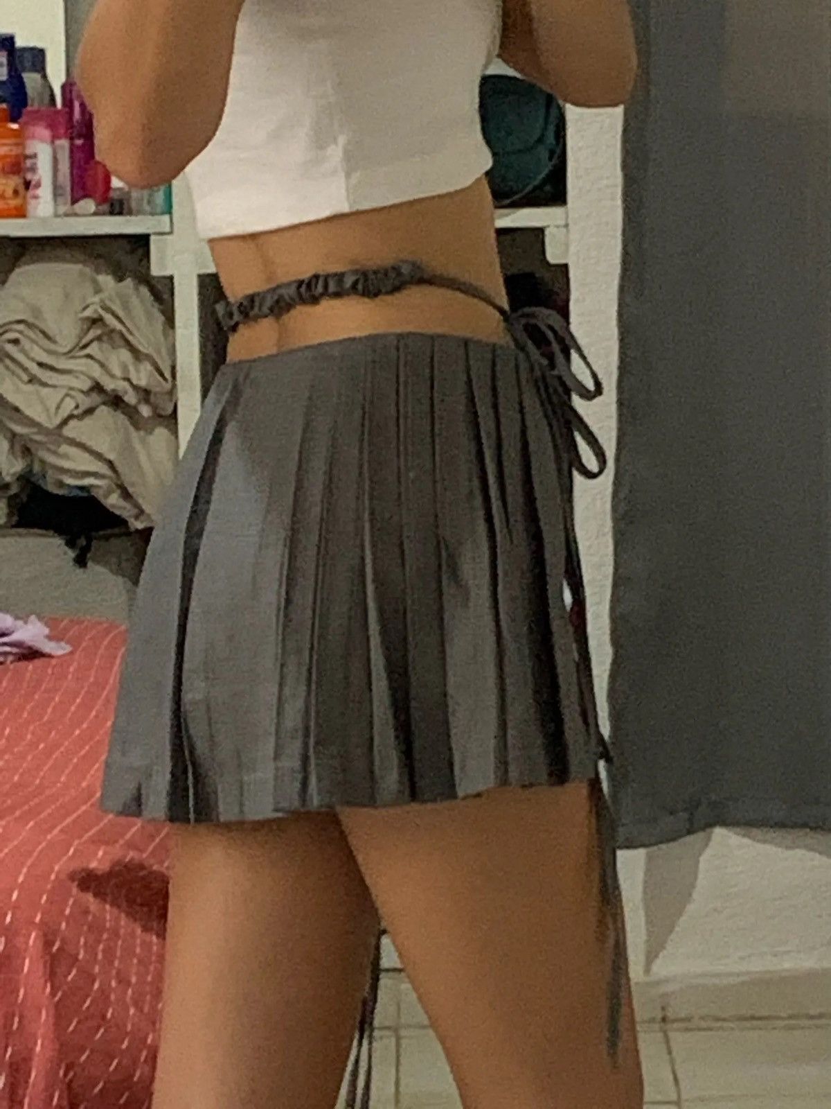 Other Grey Color Sexy Mini Skirt Pinterest Size 28" / US 6 / IT 42 - 5 Thumbnail