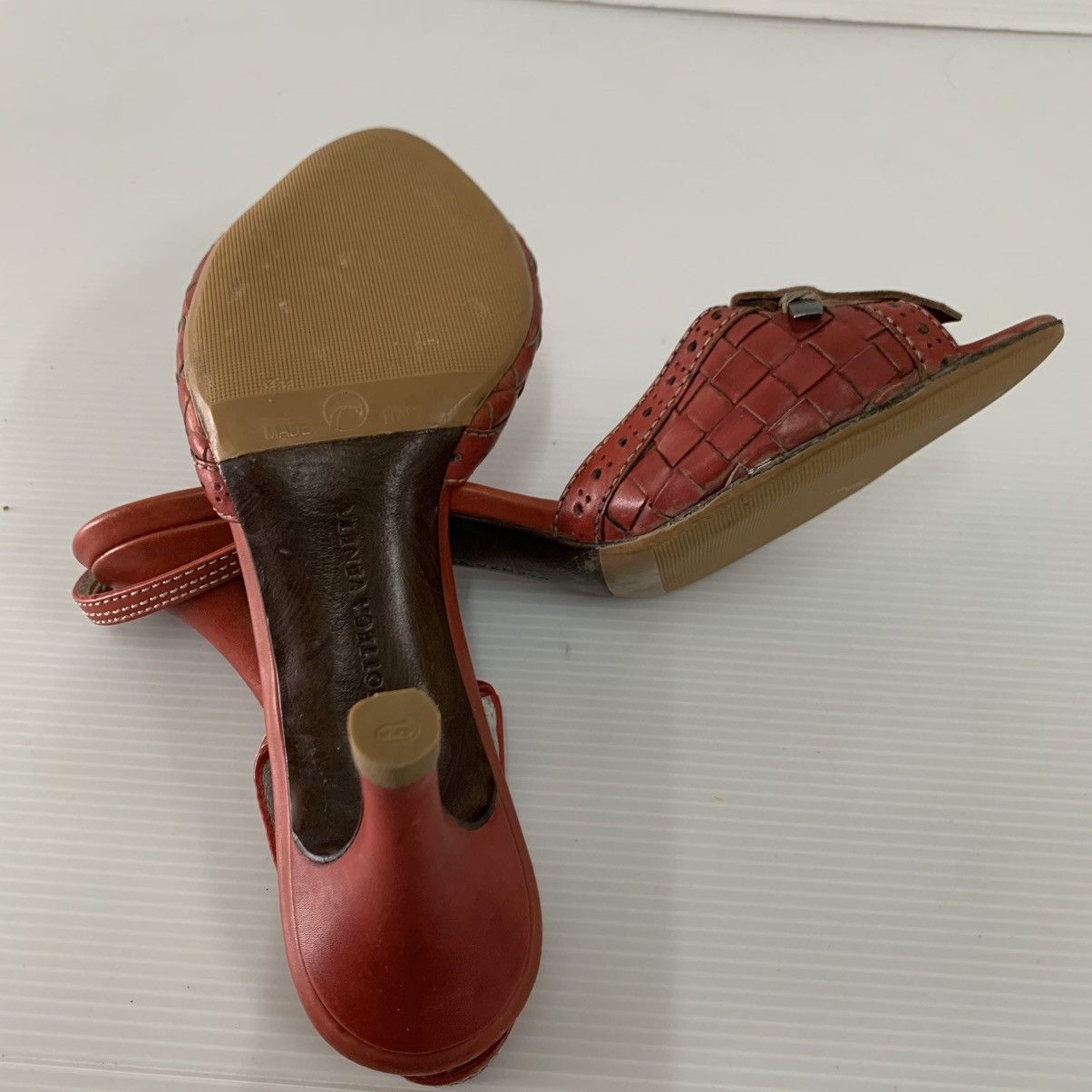 Bottega Veneta Bottega Veneta Leather Heels Size US 7.5 / IT 37.5 - 5 Thumbnail