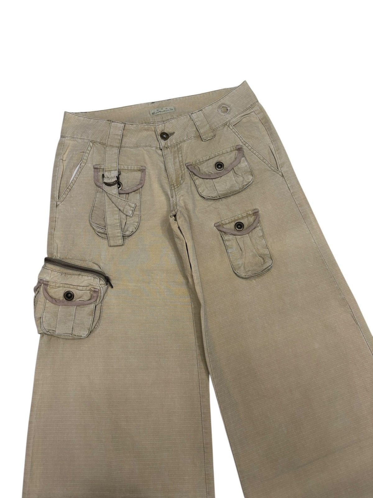 GOA 🔥G.O.A SUPER FLARED PARACHUTE PANTS CARGO LOW RISE Size US 28 / EU 44 - 5 Thumbnail