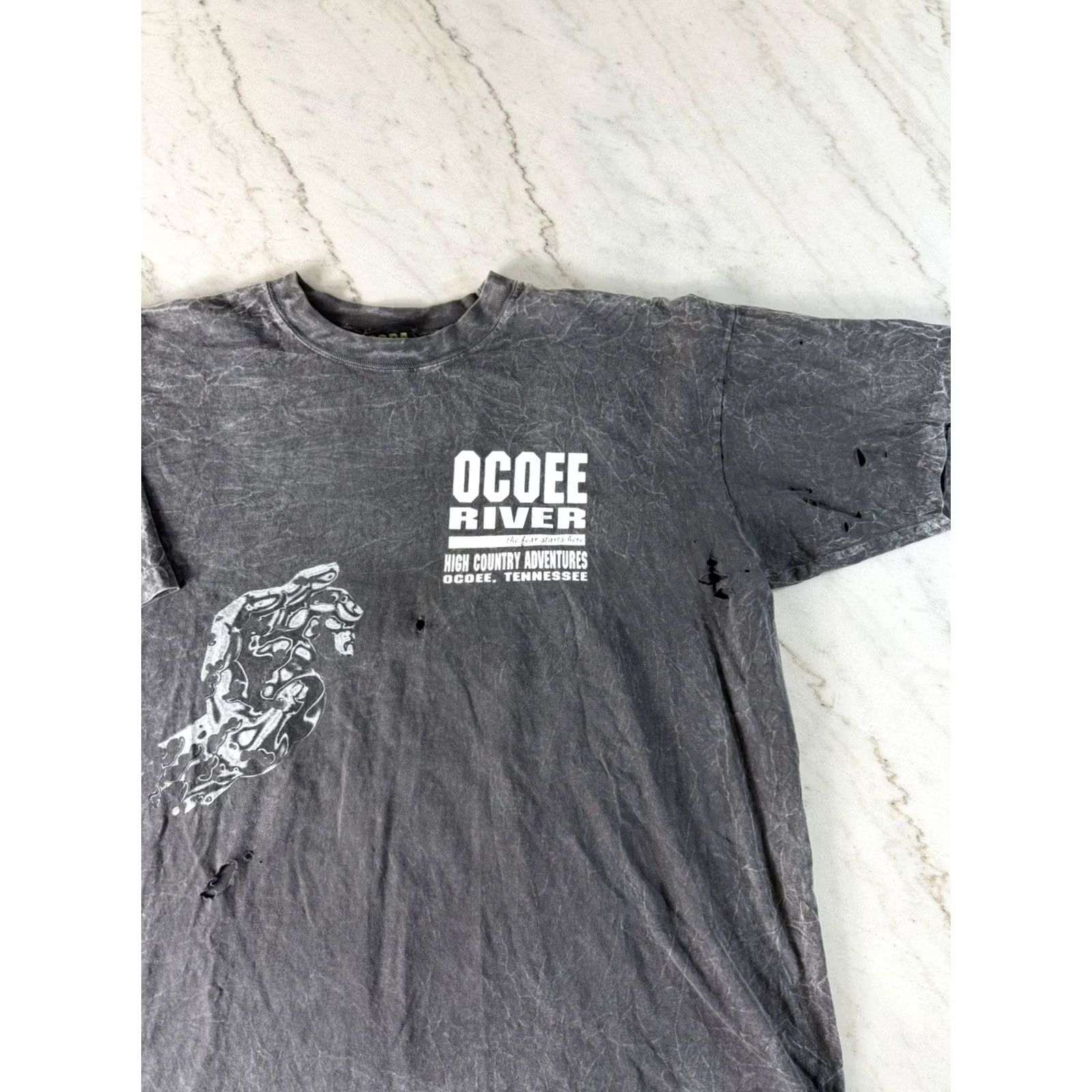 Vintage VINTAGE COPA 1996 OCOEE RIVER T-SHIRT XL BLACK WHITE WATER ADVENTURES TENNESSEE Mens Size US XL / EU 56 / 4 - 3 Thumbnail