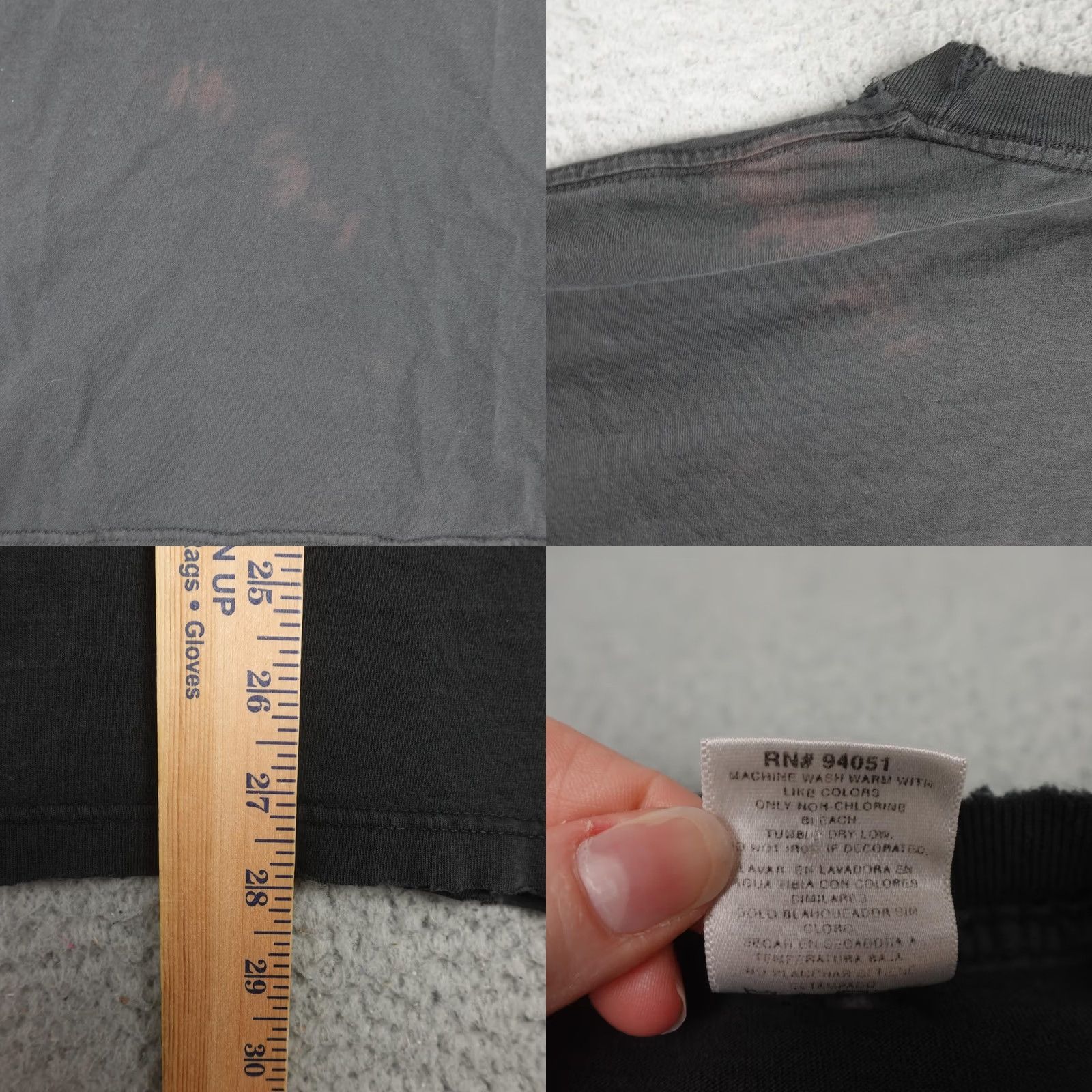 Vintage VINTAGE Wolf Shirt XL Black Graphic Wildlife Nature Distressed Short Sleeve Mens Size US XL / EU 56 / 4 - 10 Thumbnail