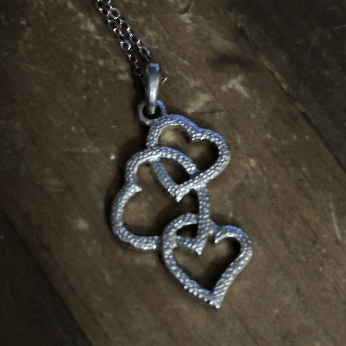Other Adult Jewels triple AB rhinestone heart pendant necklace Size ONE SIZE - 4 Thumbnail