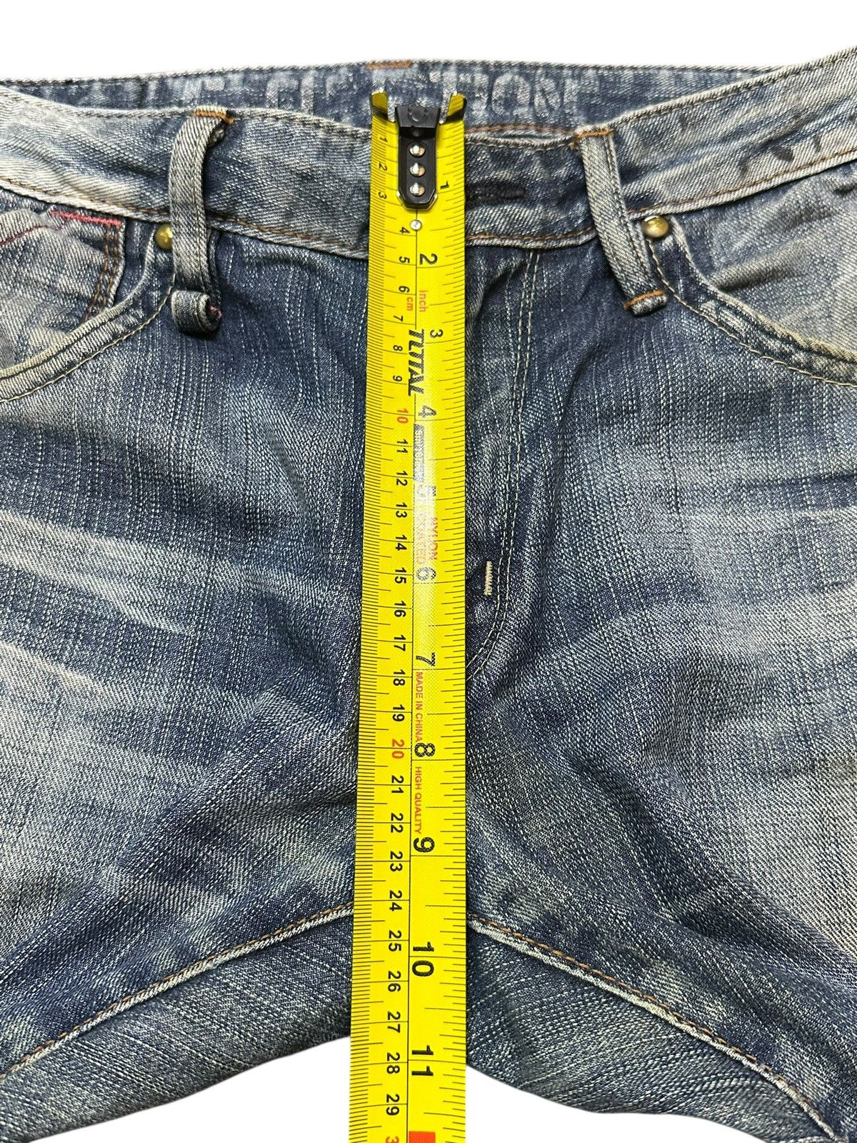 Edwin Vintage Edwin E-Function Mud Wash Faded Twisted Leg Jeans Size US 33 - 16 Thumbnail
