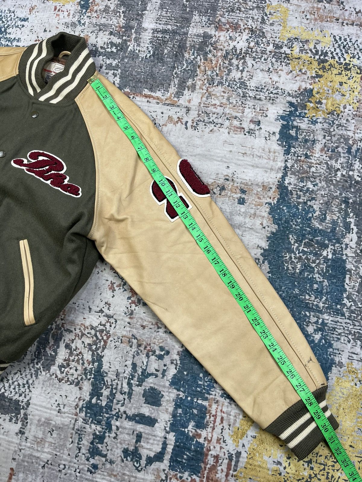 Japanese Brand Vintage Piko Hawaiian Leather Wool Varsity Jackets Size US S / EU 44-46 / 1 - 16 Thumbnail