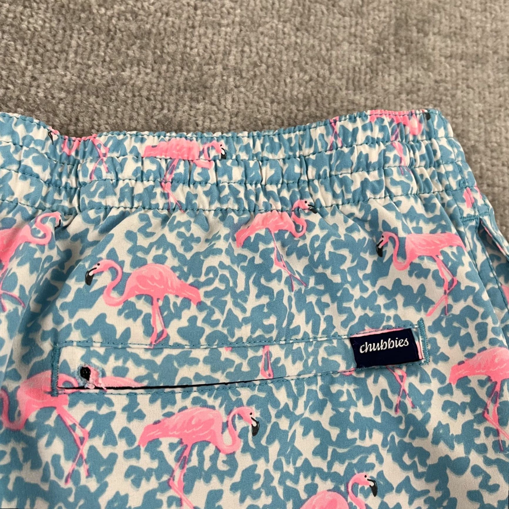 Chubbies VINTAGE Chubbies Swim Trunks Mens 2XL / 7" Lined Domingos Flamingos Beach Hawaiian Ocean Size US 39 - 4 Thumbnail