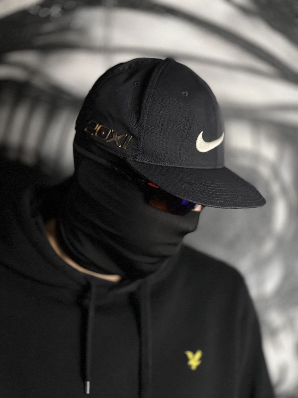 Japanese Brand Nike Golf Y2K Sportswear FlexFit Black Hat Cap Size ONE SIZE - 1 Thumbnail