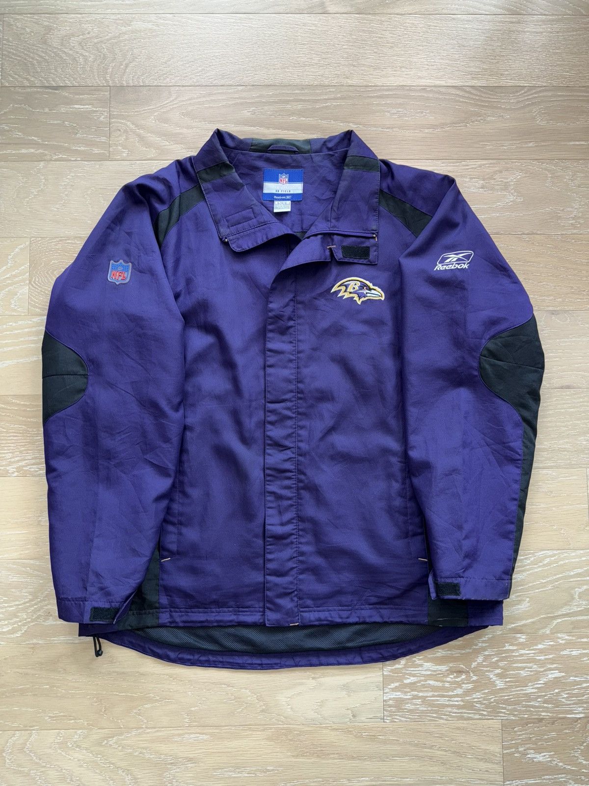 Reebok Vintage Baltimore Ravens Windbreaker Jacket Team Apparel Size US L / EU 52-54 / 3 - 2 Thumbnail
