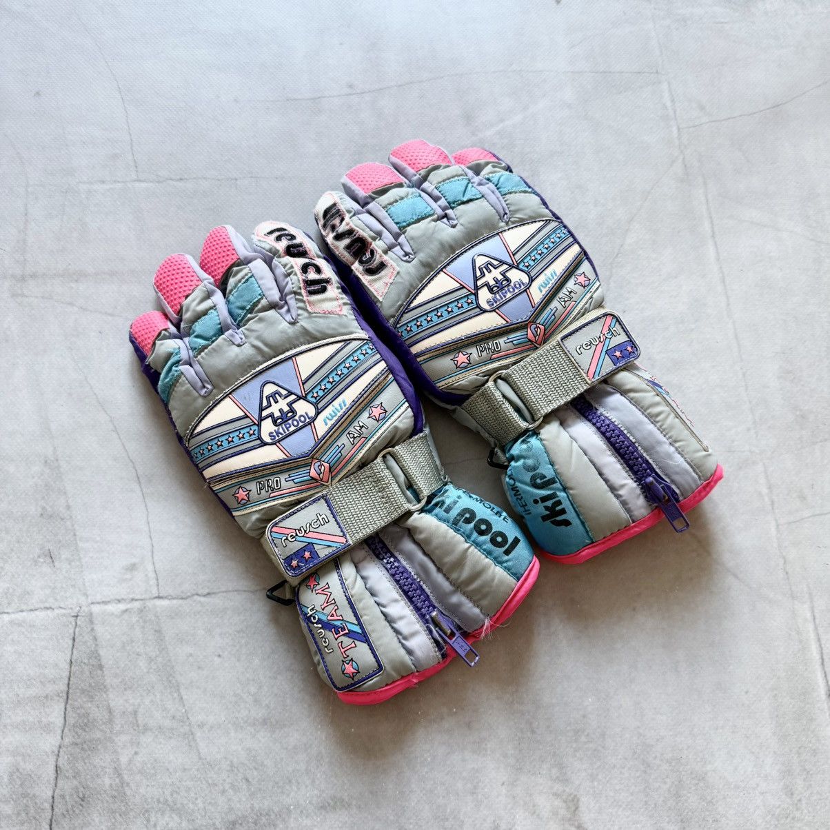 Vintage 80s Reusch Ski Pool Am Pro West Germany Snowboard Gloves Size ONE SIZE - 1 Thumbnail