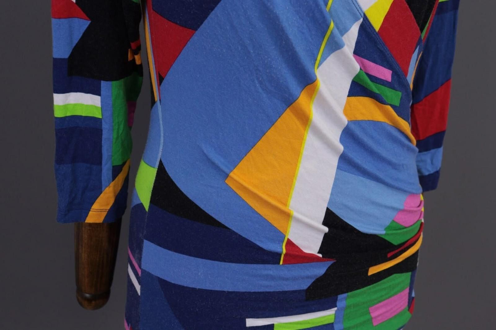 Lauren Ralph Lauren Lauren Ralph Lauren Multicolor Colorful V-Neck Shirt Size M Size M / US 6-8 / IT 42-44 - 7 Thumbnail