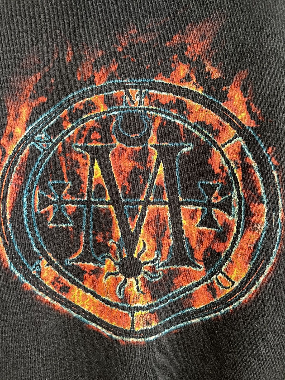 Band Tees Vintage Y2K Cradle of Filth Midian Promo Flame Sleeve Hoodie Size US M / EU 48-50 / 2 - 6 Thumbnail