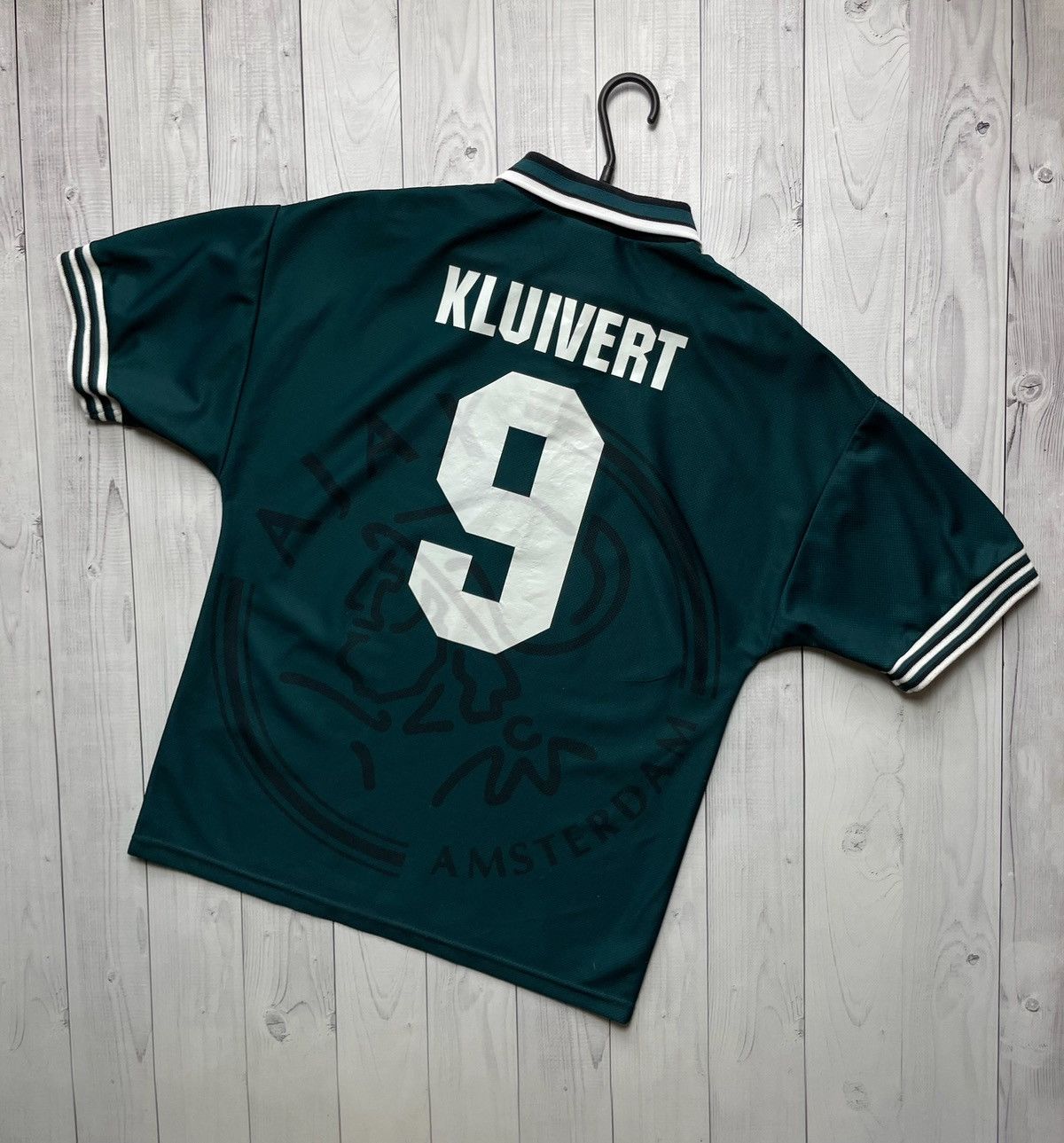 Vintage Vintage Umbro Ajax soccer jersey rare green 9 Kluivert Size US S / EU 44-46 / 1 - 2 Thumbnail
