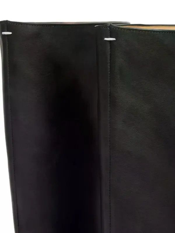 Maison Margiela os11x0326 Tabi Knee-High Boots in Black Size US 9 / EU 42 - 5 Thumbnail