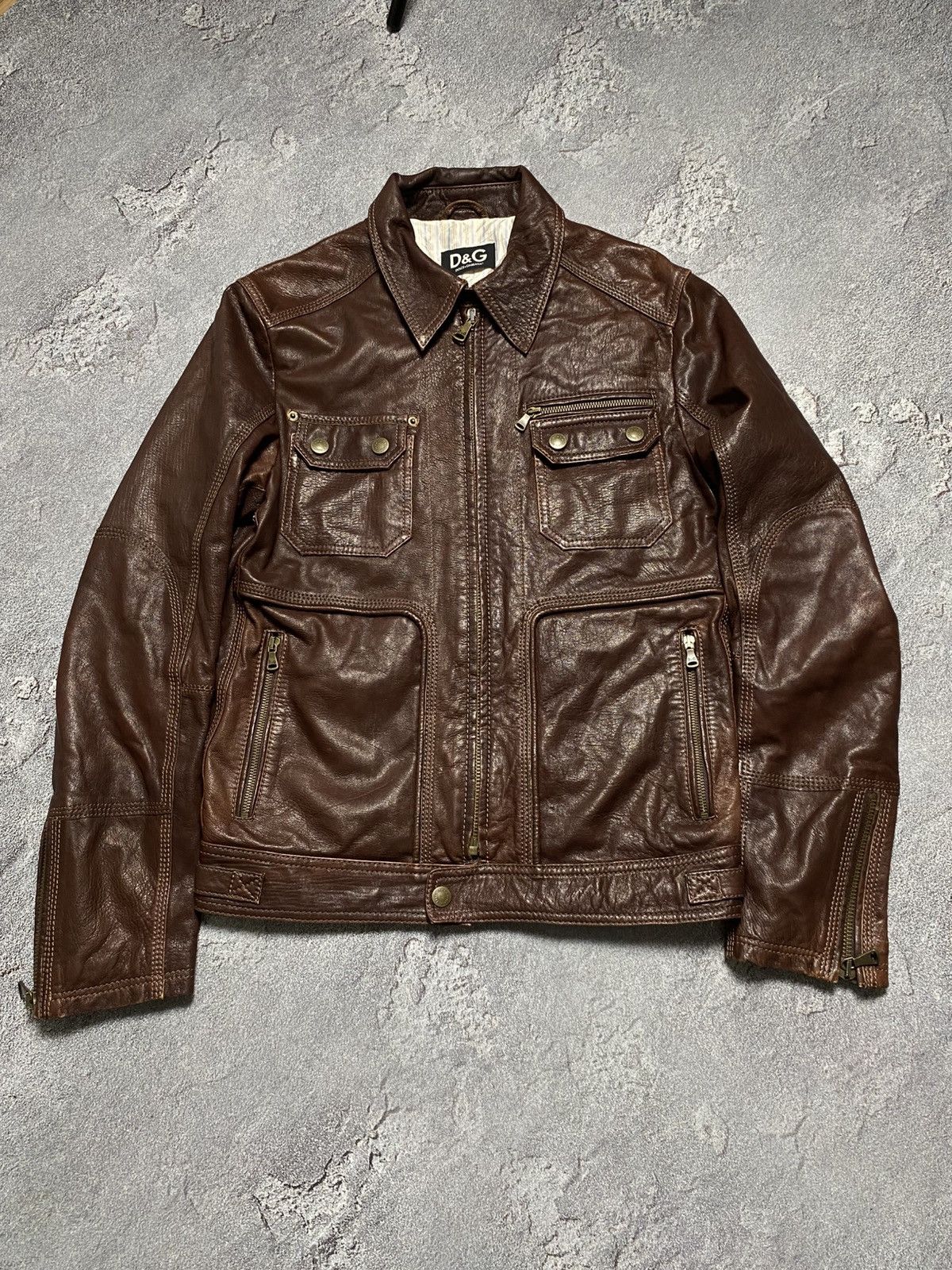 Dolce & Gabbana Dolce gabbana leather jacket mens Size US L / EU 52-54 / 3 - 1 Thumbnail