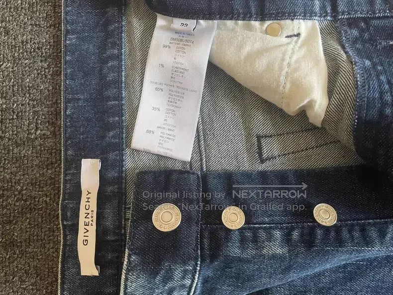 Givenchy Givenchy Denim pants side-stripe logo with stretch Size US 33 - 6 Thumbnail