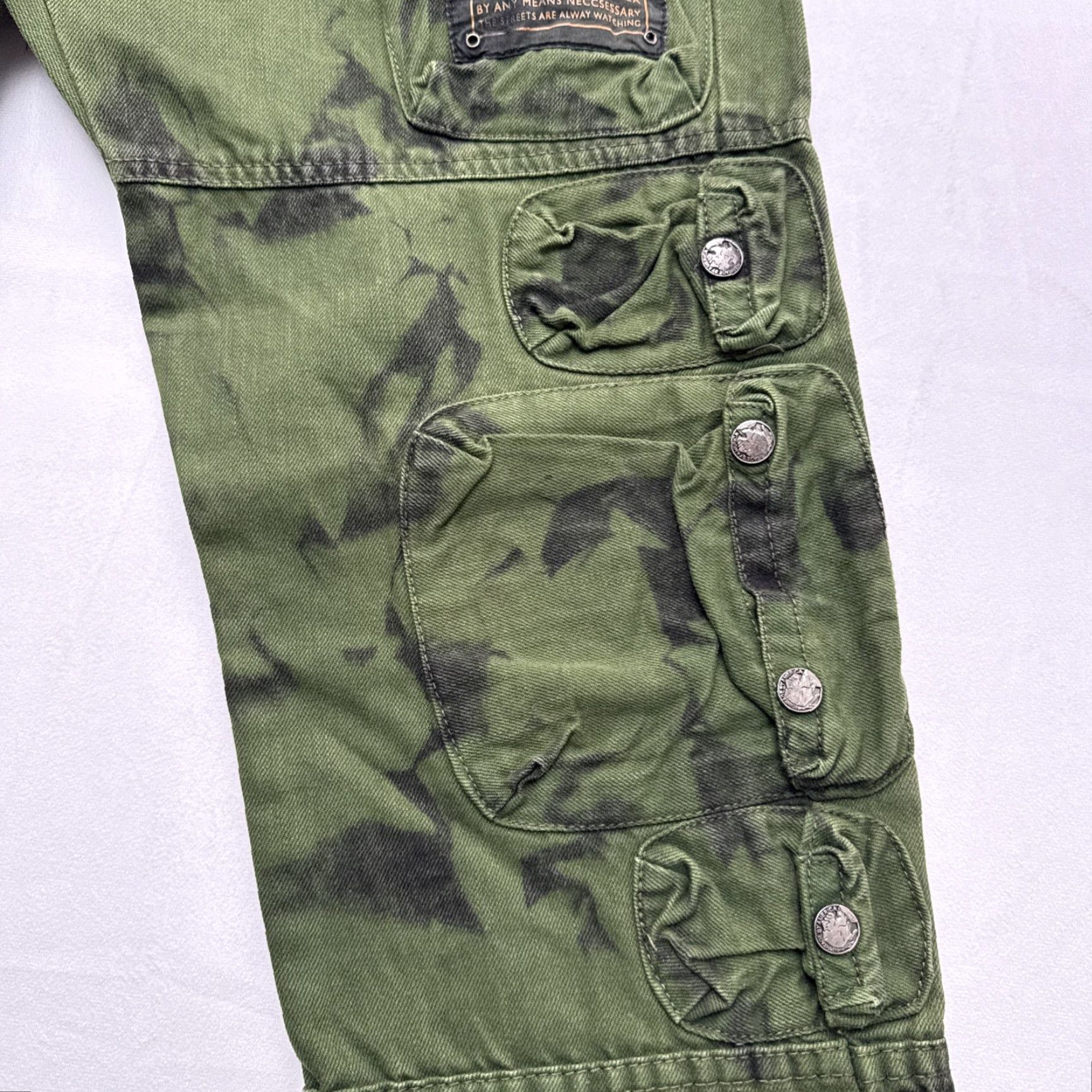 Vintage VINTAGE The Heritage by America Denim Distillery 1776 Cargo Jeans Button Fly 32x32 Size US 32 / EU 48 - 7 Thumbnail