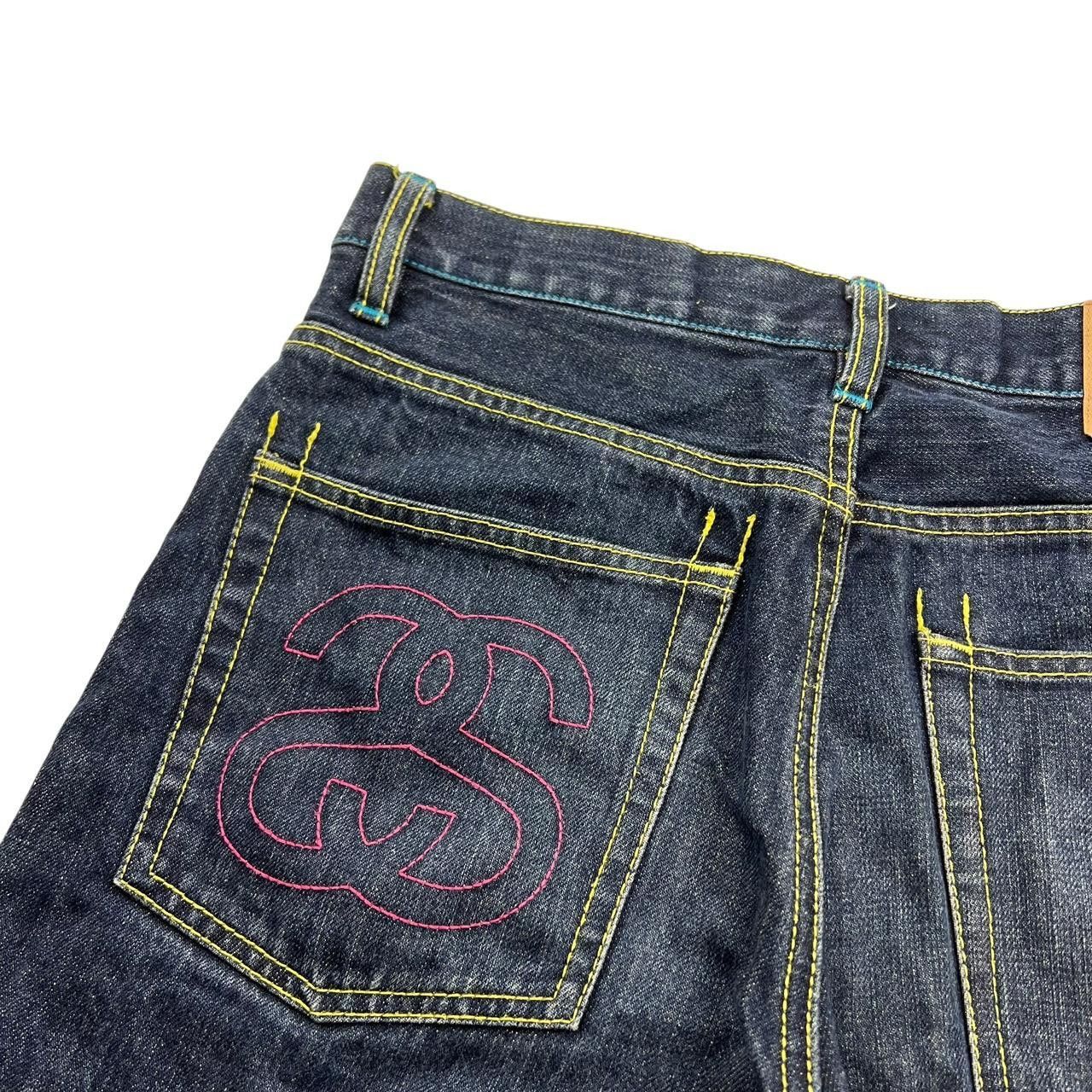 Stussy Vintage Stussy Embroidered Denim Shorts / Jorts - Waist 32 Size US 32 / EU 48 - 3 Thumbnail
