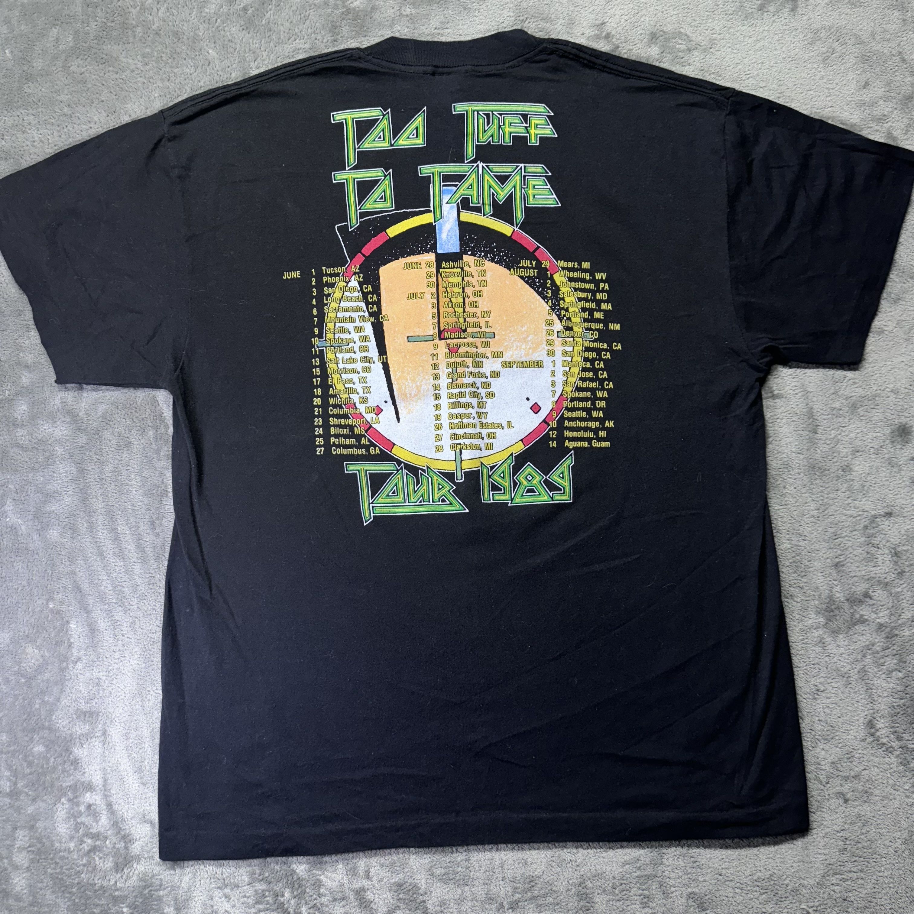 TEE JAYS Vintage 80s Winger Too Tuff Concert T Shirt Tee Jays Tag XL Size US XL / EU 56 / 4 - 2 Thumbnail