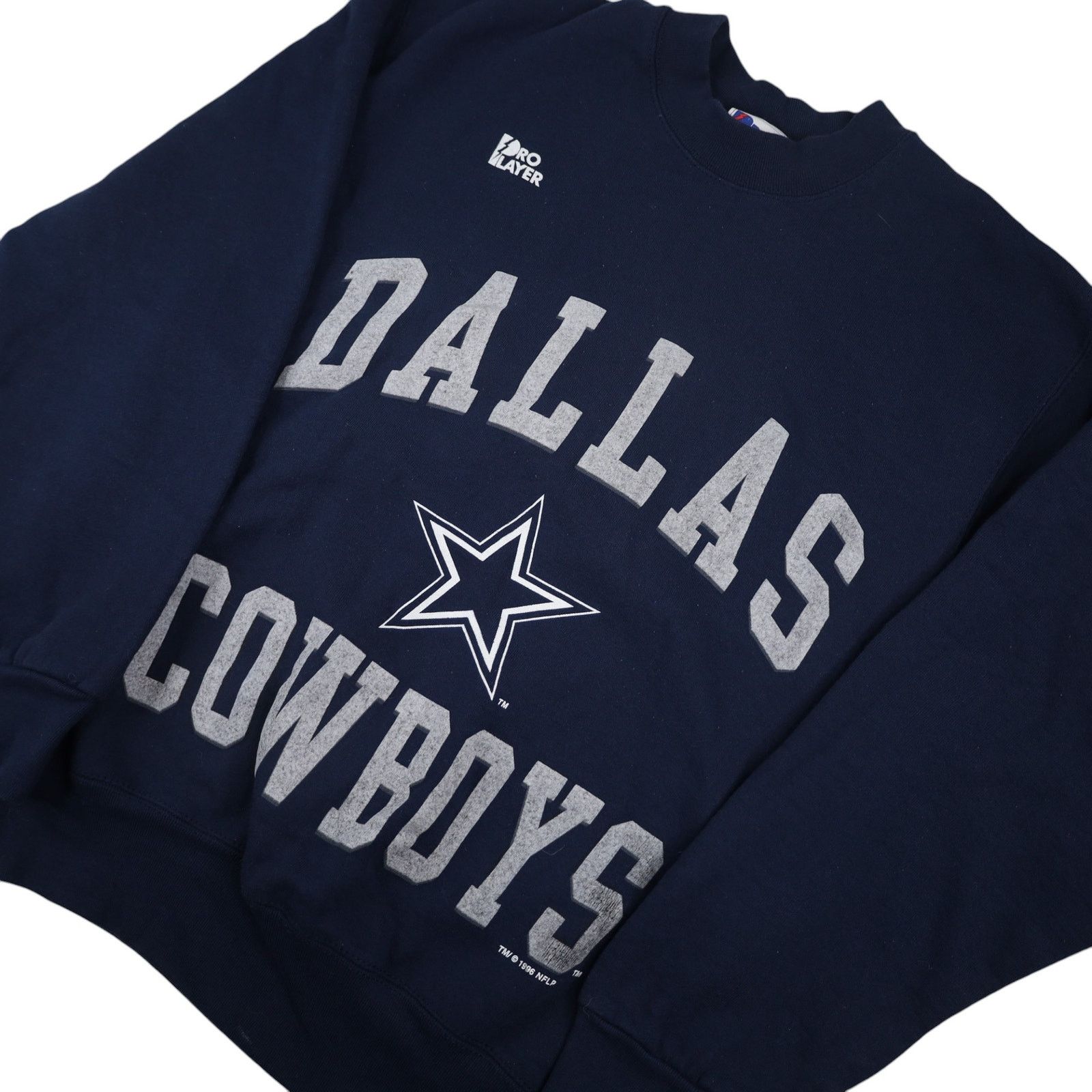 NFL × Pro Player × Vintage VTG 90s Pro Player Dallas Cowboys Big Spellout Sweatshirt Size US M / EU 48-50 / 2 - 2 Thumbnail