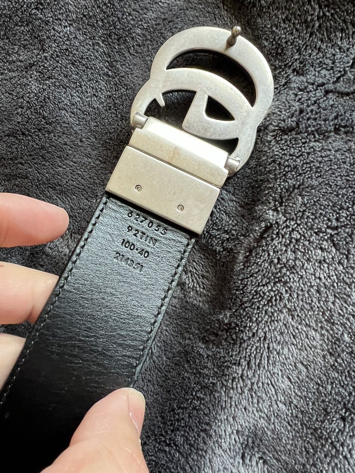 Gucci GUCCI GG MARMONT REVERSIBLE BELT Size 40 - 4 Thumbnail