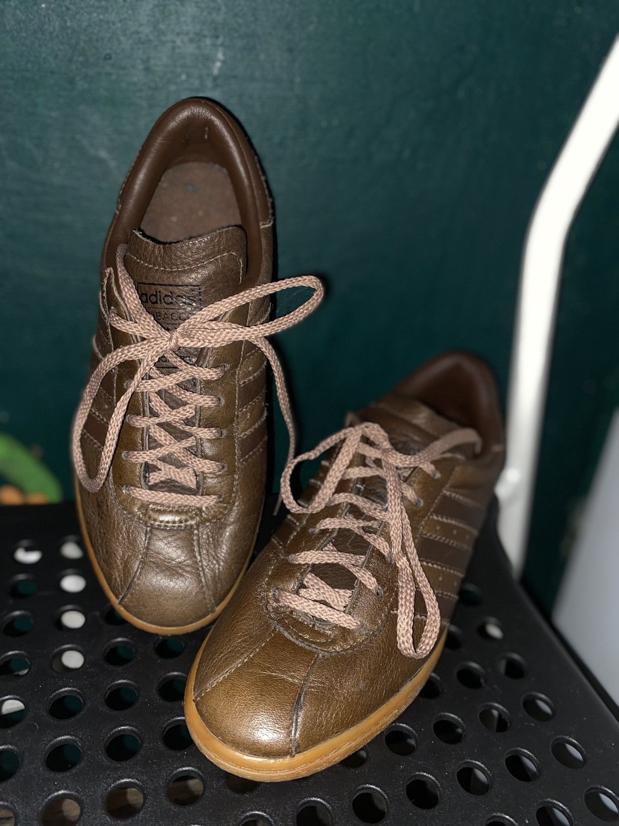 Adidas Vintage 2001Adidas Tobacco Brown Leather Suede Y2K Size US 6.5 / IT 36.5 - 1 Thumbnail