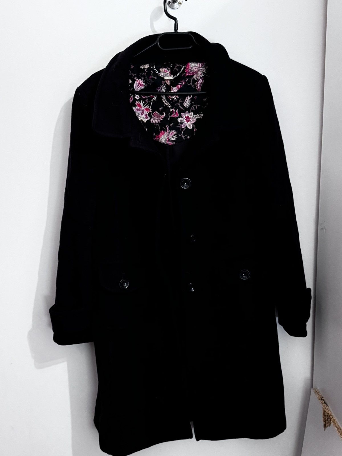 NEXT Next Luxury Italian Limonta Fabric Trench Coat Navy Blue Size XL / US 12-14 / IT 48-50 - 5 Thumbnail