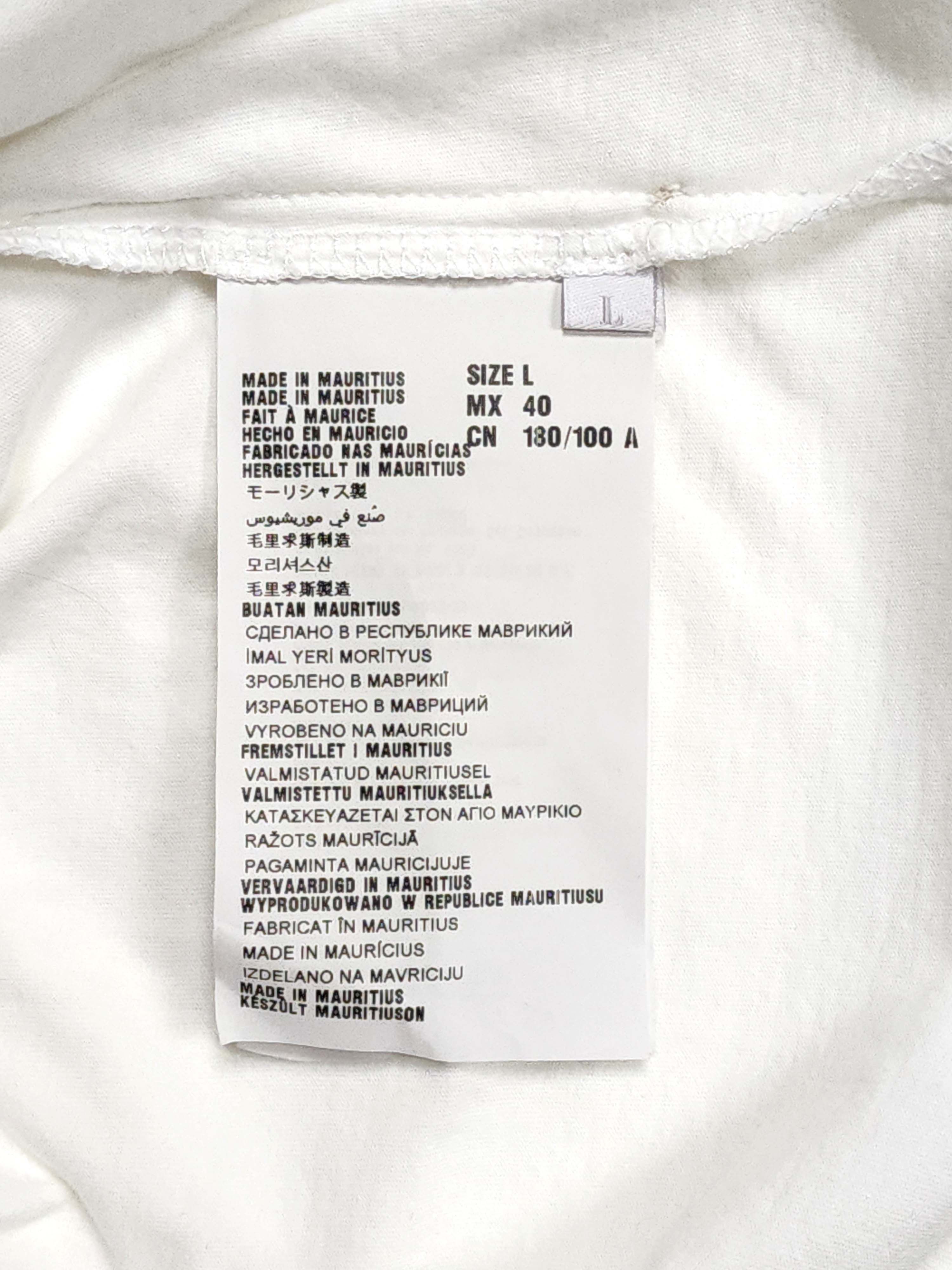 Prada White Long Sleeve Cotton Logo Patch Pocket T-Shirt Size L / US 10 / IT 46 - 6 Thumbnail