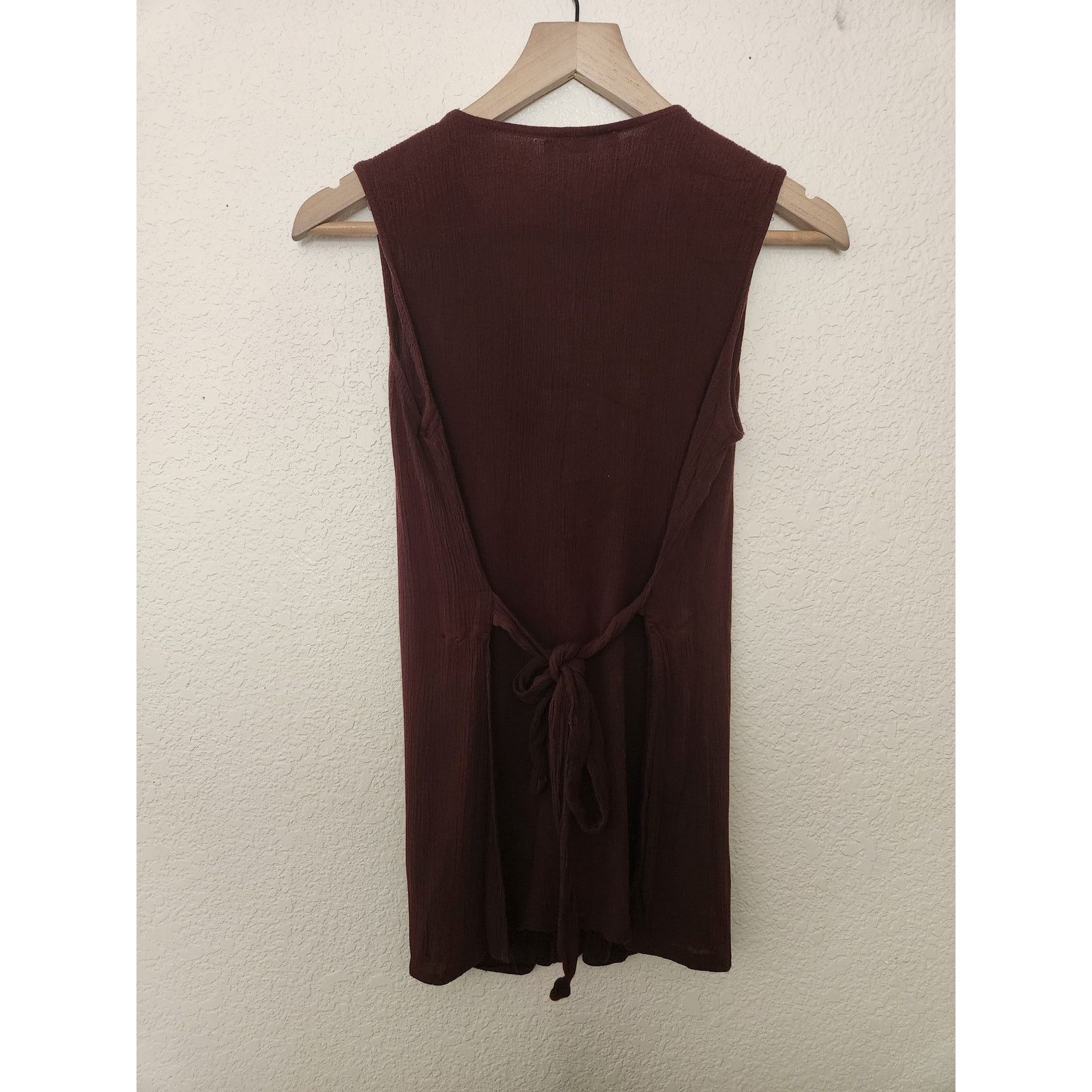 & Other Stories Vintage Rampage Womens Plum Low Cut Blouse-S/M Size S / US 4 / IT 40 - 3 Thumbnail