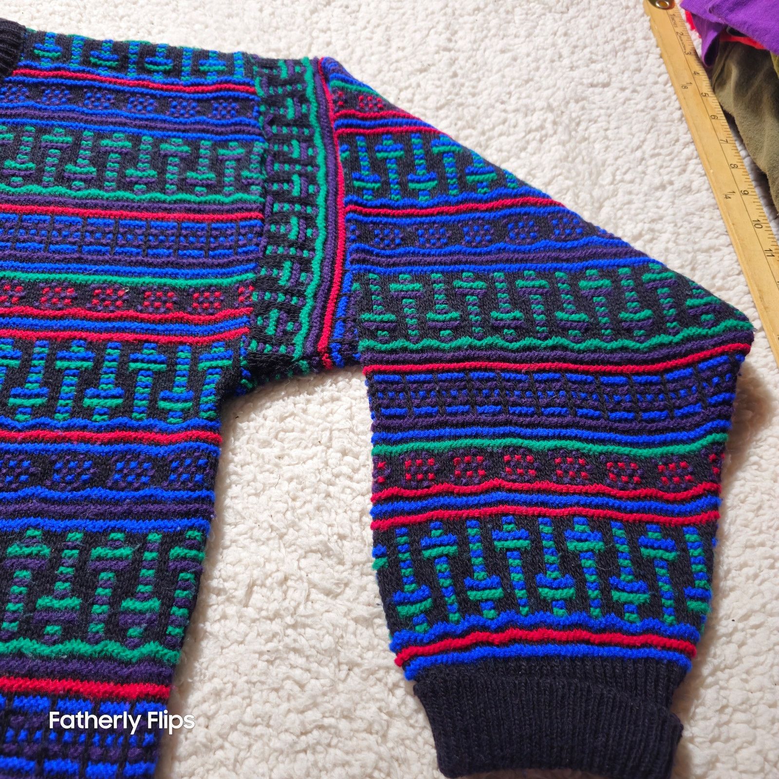 Robert Bruce Vintage Robert Bruce Geometric Knit Sweater Mens M USA Made Size US M / EU 48-50 / 2 - 4 Thumbnail
