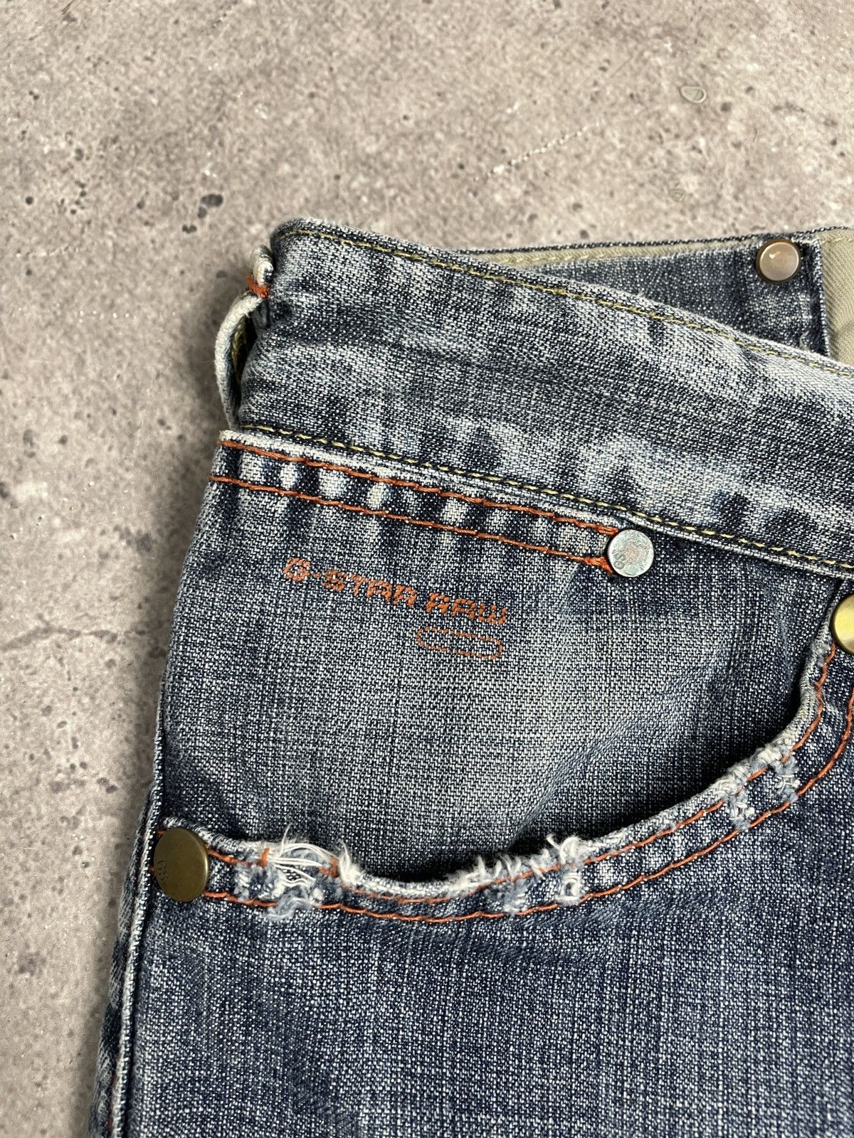 G-Star Vintage G Star Raw Pants Y2K Baggy Cargo Jeans Distressed Size US 30 / EU 46 - 14 Thumbnail