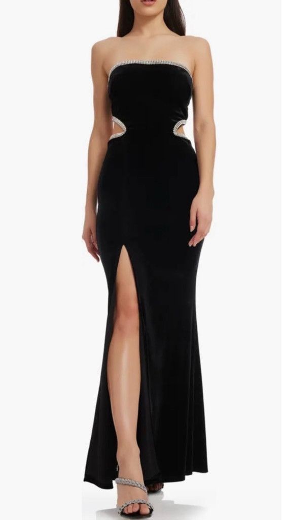 Dress the Population Women's Dress the Population Black Velvet Dress XL Size XL / US 12-14 / IT 48-50 - 1 Thumbnail