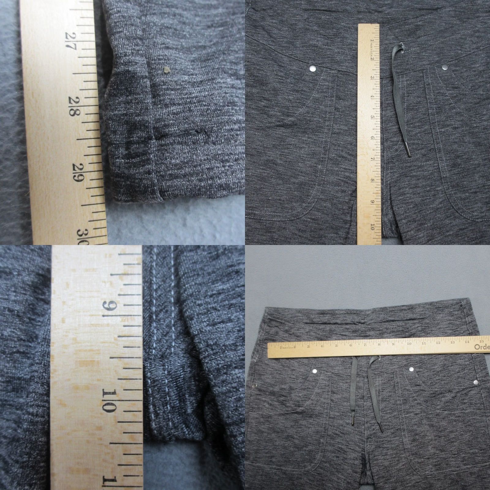 Vintage Kuhl Pants Womens 8 Mova Stretch Cargo Heather Gray Drawstring Casual 30X29.5 Size 30" / US 8 / IT 44 - 9 Thumbnail