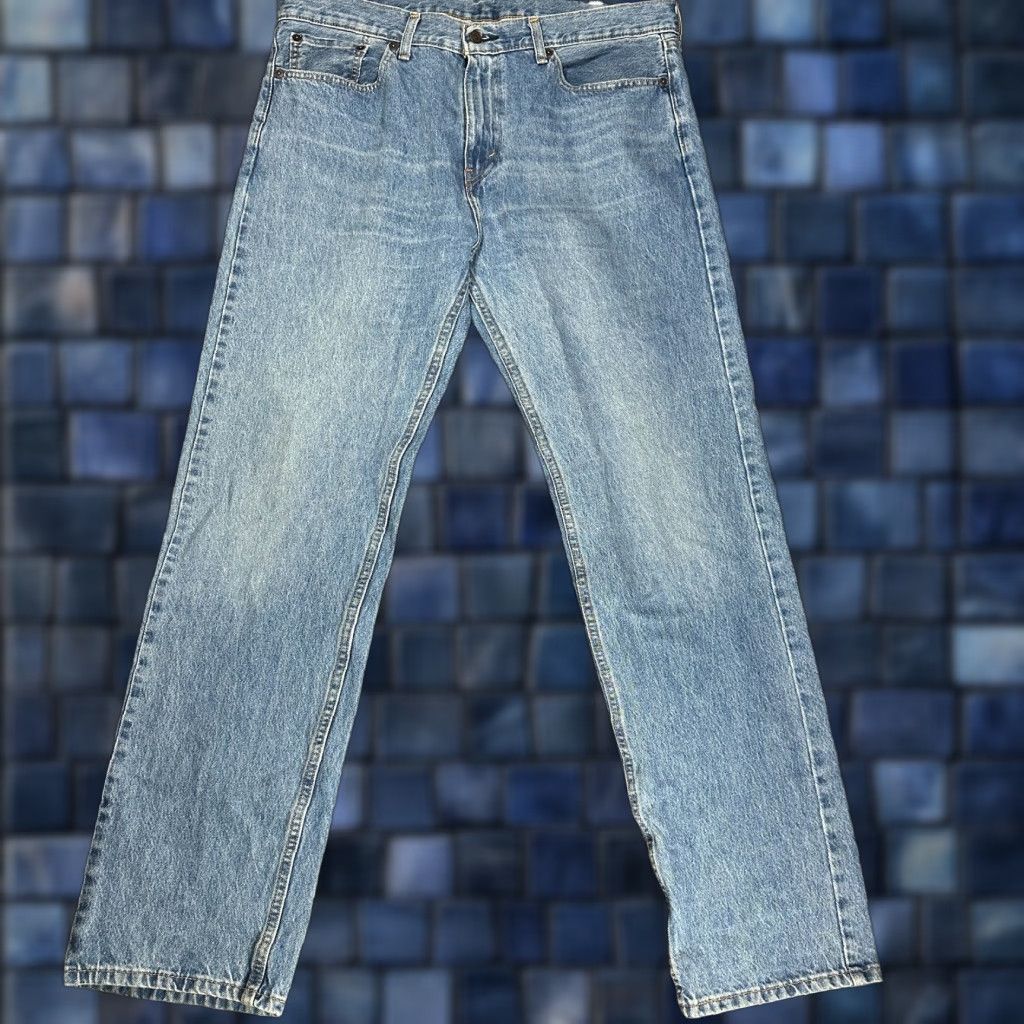 Levi's Levis 505 Jeans Mens 36 Regular Fit Cotton Stretch Straight Leg Pockets Size US 36 / EU 52 - 1 Thumbnail