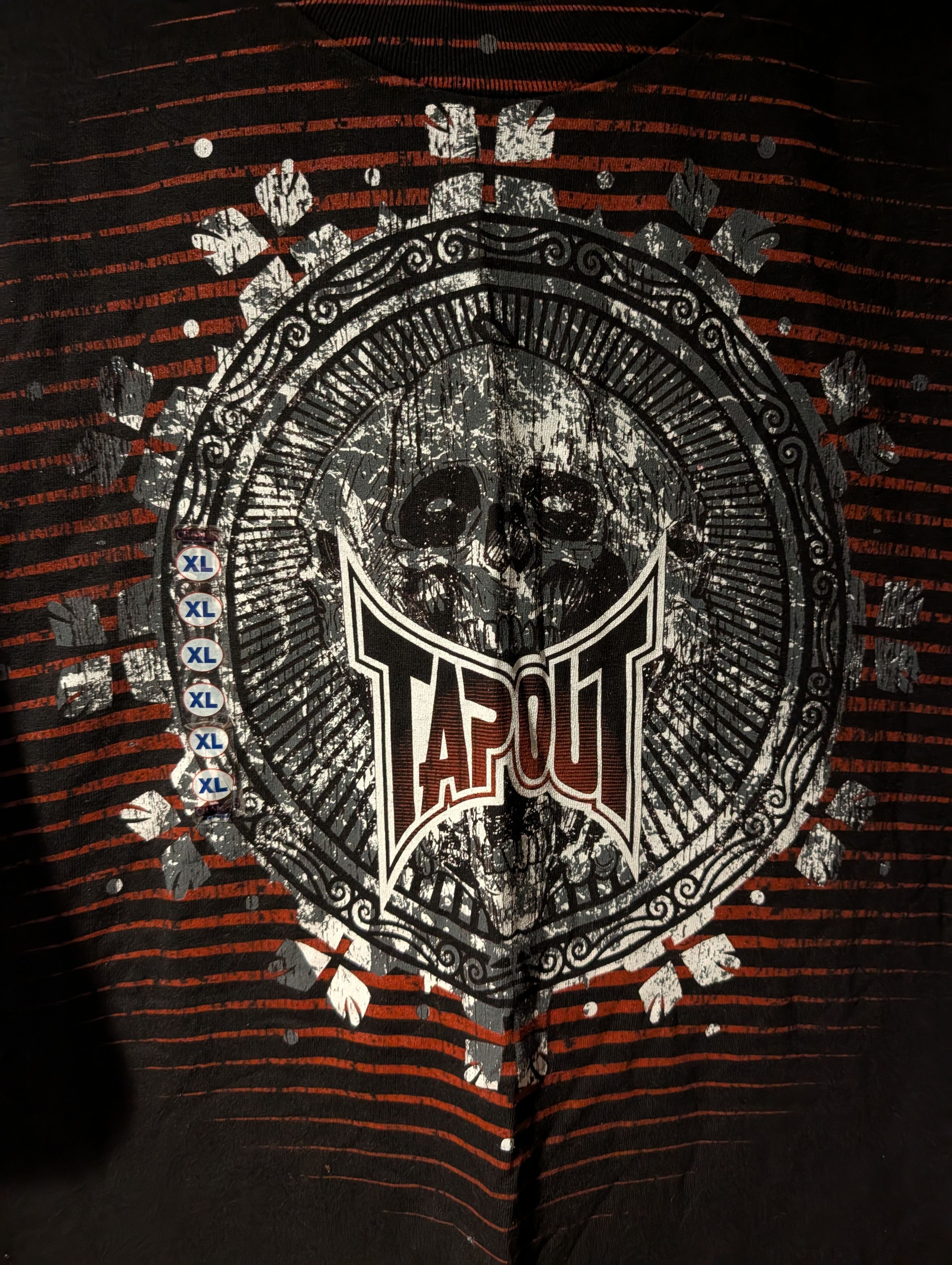Tapout VTG Tapout MMA T-Shirt Black Skull Graphic Underdogs Y2K Size US XL / EU 56 / 4 - 2 Thumbnail