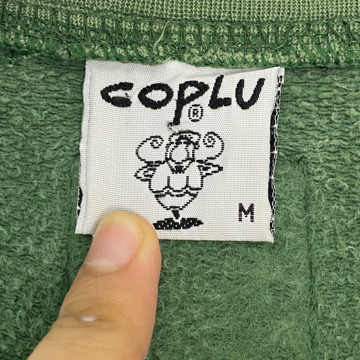 Vintage Vintage Coplu Printed Crewneck Sweatshirt Green Size M Size US M / EU 48-50 / 2 - 6 Thumbnail